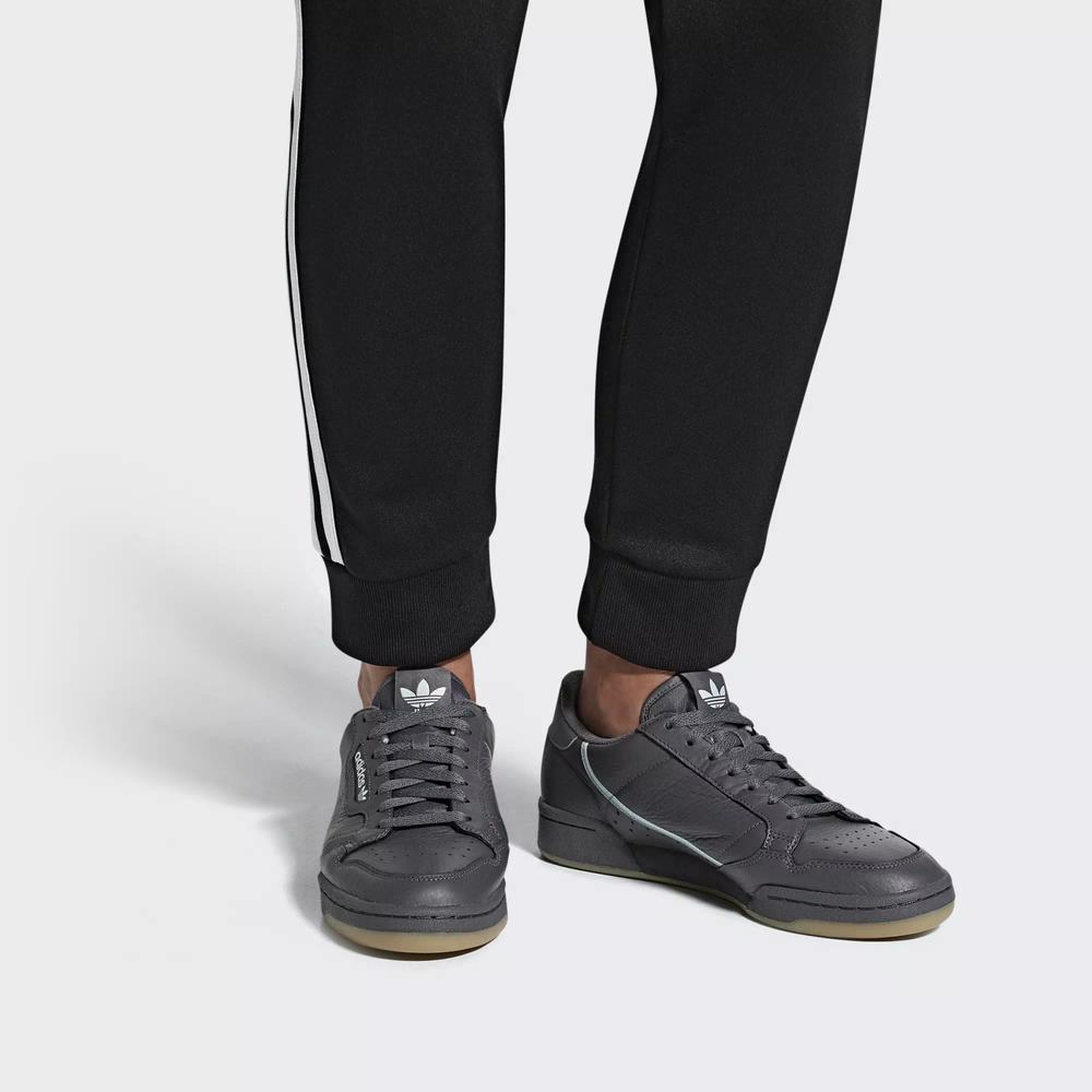 Adidas Continental 80 Tenis Grises Para Hombre (MX-35638)